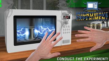 Simulador de Experiência de Microondas Cartaz