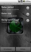 Radar Clock free livewallpaper capture d'écran 2