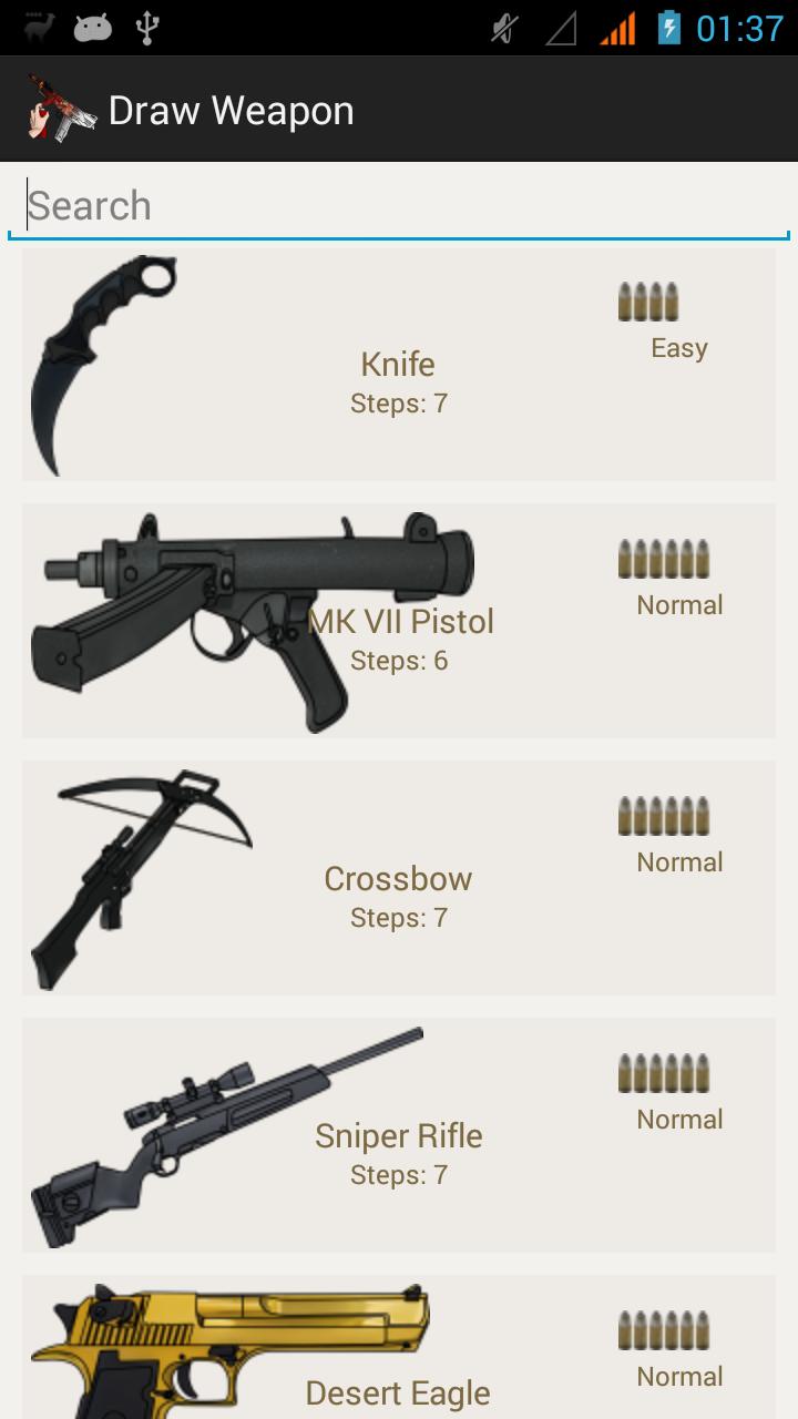 How To Draw A Gun Easy Step By Step