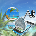 Tropical island : augmented reality-icoon