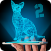 Hologram Cat 2 3D Simulator