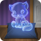 Hologram Kitten 3D Simulator ไอคอน