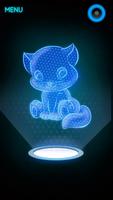 Hologram Kitty 3D Simulator Plakat