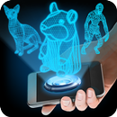 シミュレータ100ホログラムジョーク APK