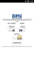 BMI calculator पोस्टर