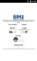 BMI calculator स्क्रीनशॉट 1