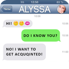 Fake SMS Girlfriend Joke icon
