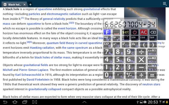 Mobile scientific calculator screenshot 2