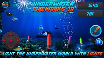 Unterwasser Fireworks 3D Simulator Plakat