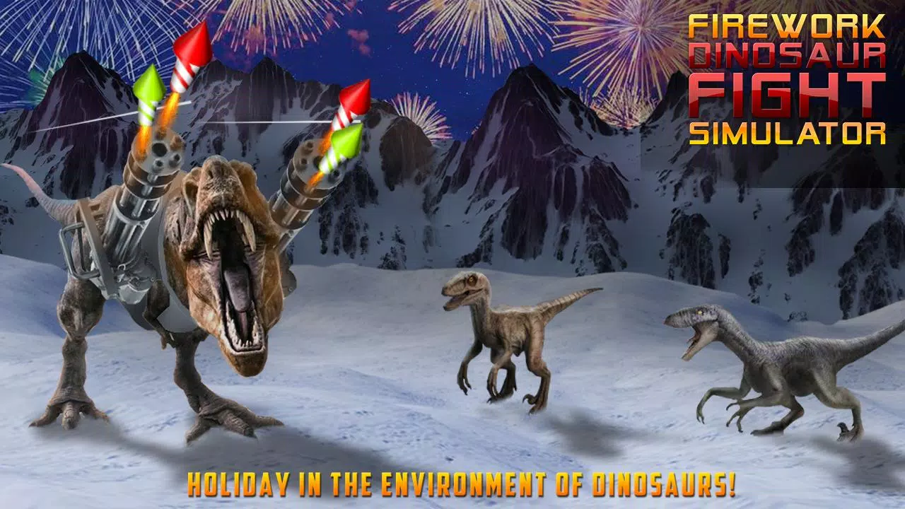 Firework Dinosaur Fight Simulator APK للاندرويد تنزيل