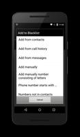 Lista Negro (llamadas y SMS) captura de pantalla 1