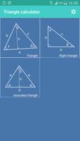 Triangle Inches Calculator Cartaz