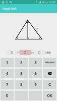 Triangle Inches Calculator imagem de tela 2
