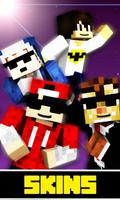 Skins Youtubers for Minecraft-poster