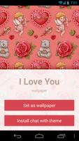 I Love You: wallpaper & theme পোস্টার