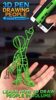 3D Pen Zeichnung Menschen Simulator Plakat