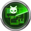 Radar-Katze im Haus-Simulator