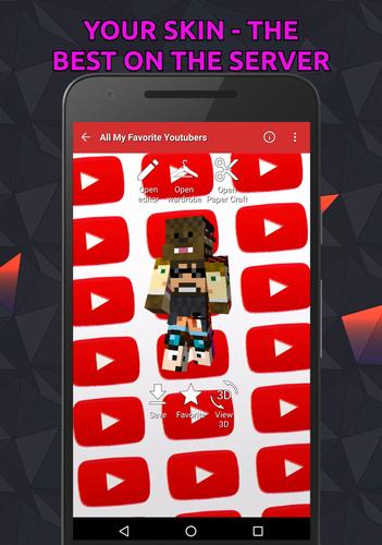 Youtubers Skins For Minecraft For Android Apk Download