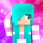 Girls Skins for Minecraft PE in 3D icône