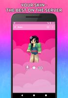 Girls Skins for Minecraft PE in 3D capture d'écran 3