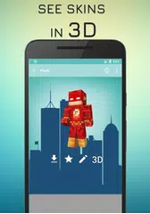 Superhero skins for Minecraft 3D APK download