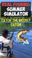 Verão Pesca real Simulator Cartaz