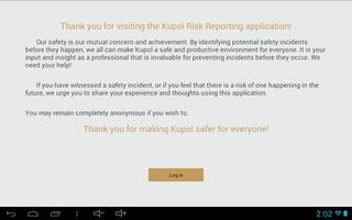 Kupol Risk Reporting Cartaz