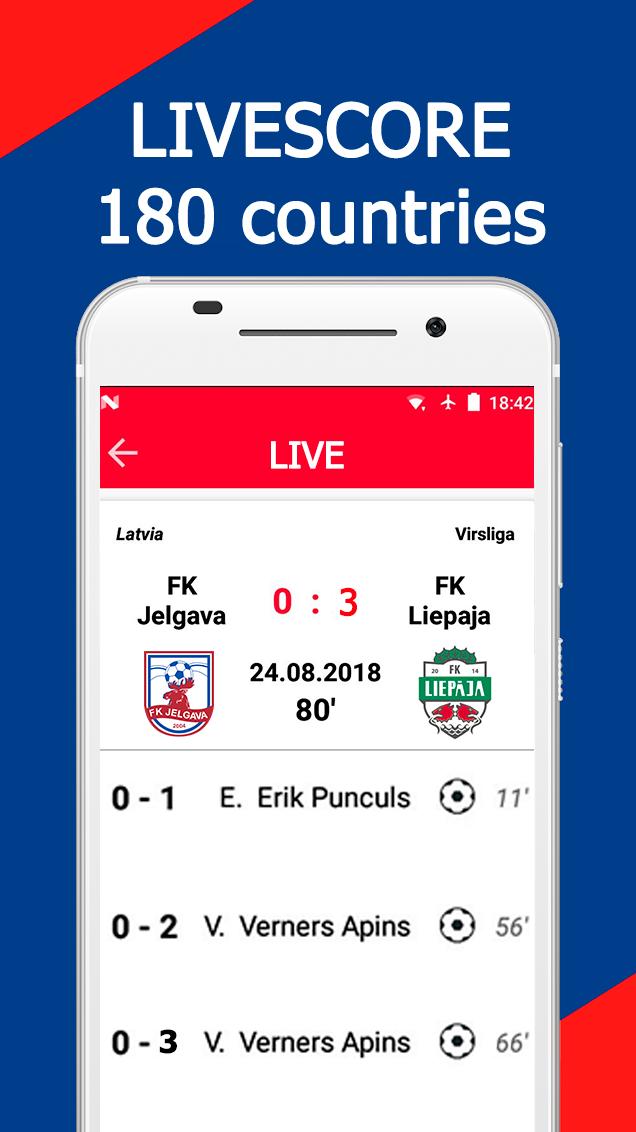 Live soccer streaming - livescore and schedule screenshot 1