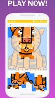 پوستر Puzzle for kids - Animals