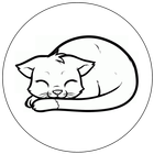 Мурлыкающий кот иконка