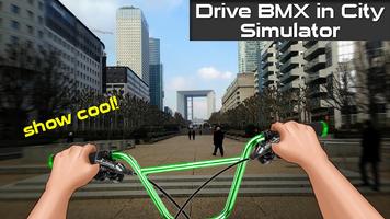 Drive BMX in City Simulator poster