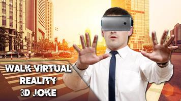 المشي الواقع الافتراضي 3D نكتة الملصق