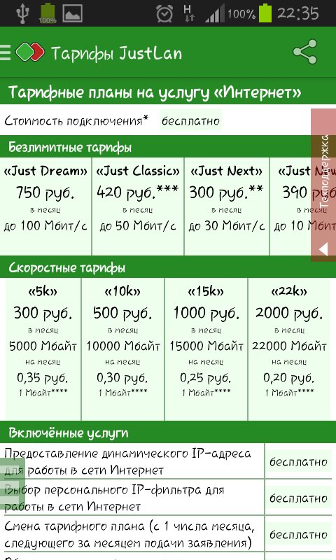 Тарифные планы вайнах телеком