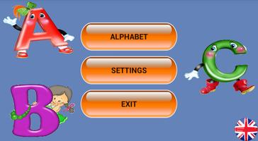 The alphabet for children پوسٹر