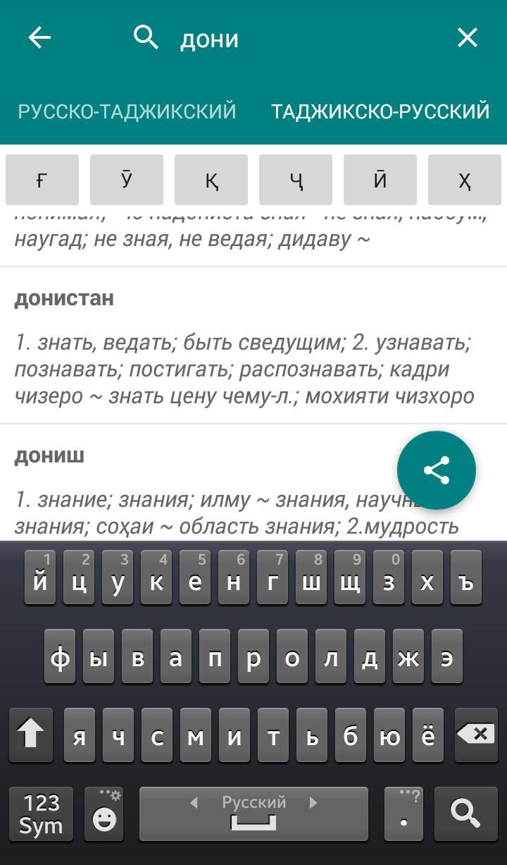 Модарта харбгоя ита вазбини на таджикском