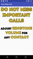 Don't Miss Call - Сustom volume for contacts capture d'écran 1