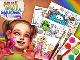 Brush & Smudge - coloring book Affiche