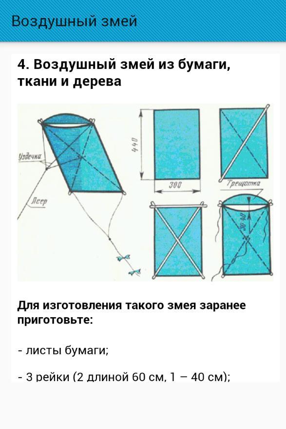 Воздушный змей своими руками чертежи с размерами из ткани