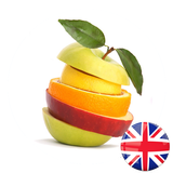 Card fruit in English ícone