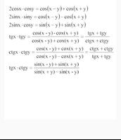 Trigonometric formulas screenshot 3