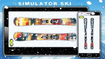 simulateur de ski Affiche