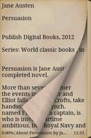 Persuasion - Jane Austen screenshot 1