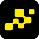 Желтое такси - водитель иконка