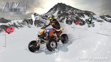 ATV Schnee 3D-Fahrsimulator Plakat