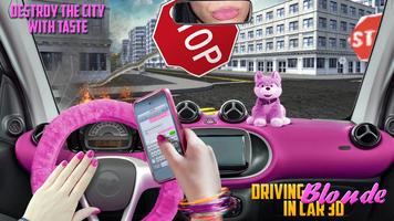 Driving Blonde Car 3D City Sim capture d'écran 2