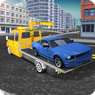 محاكاة سحب شاحنة 3D أيقونة