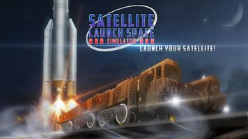 Satellite starten Space Simulator Plakat