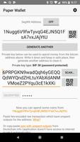 Bitcoin Paper Wallet capture d'écran 1