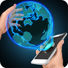 Hologram 3D Earth Joke أيقونة