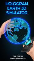 Hologram 3D Earth Joke الملصق